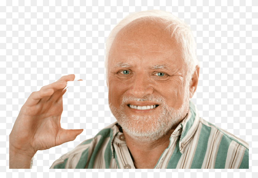 3464x2309 Personharold With Pill Bottle And Odd Expression Harold Depression Meme, Person, Human, Face HD PNG Download