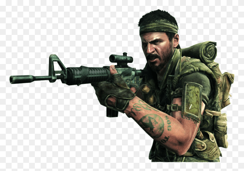 897x608 Personnage Cod Call Of Duty Black Ops, Person, Human, Gun HD PNG Download