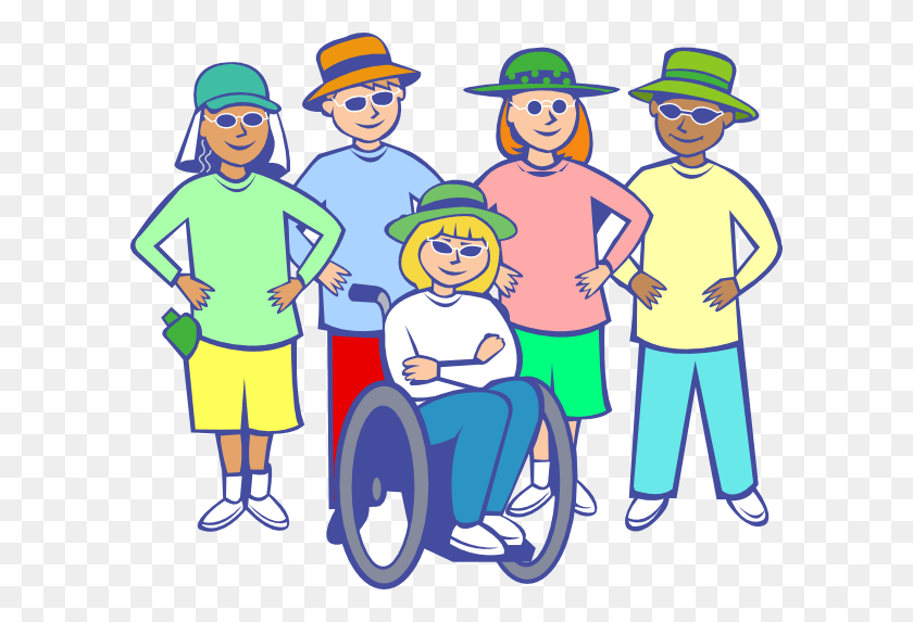 600x513 Persons With Disabilities Clipart, Person, Human, People HD PNG Download