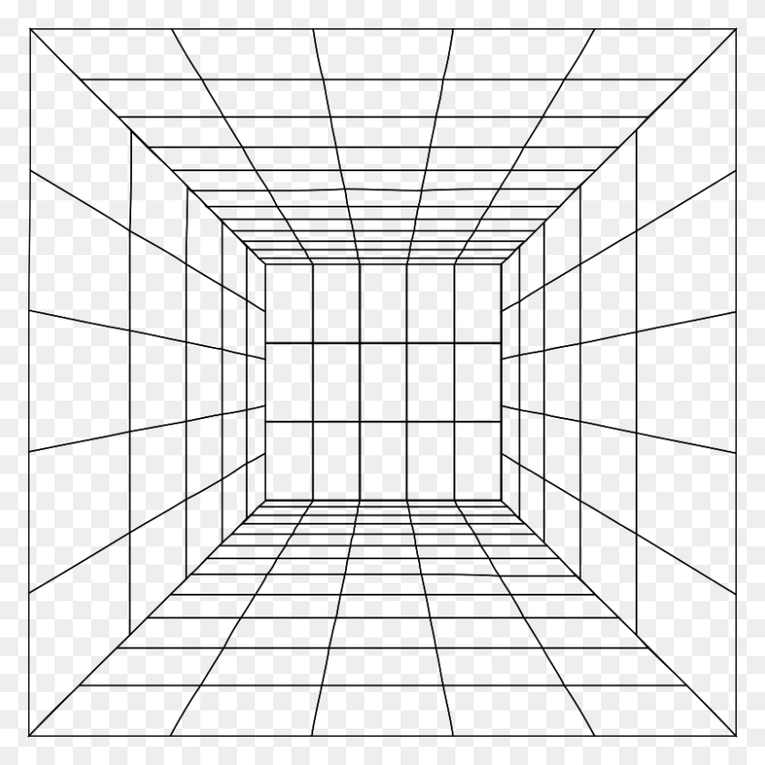 800x800 Perspective Grid Geometry, Gray, World Of Warcraft HD PNG Download