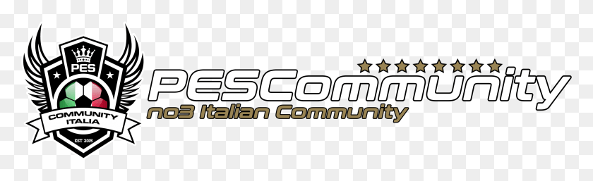 3435x869 Pescommunity Italia Graphics, Logo, Symbol, Trademark HD PNG Download