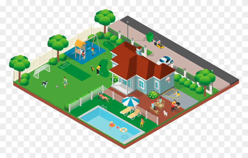 1024x627 Pet Grass, Toy, Building, Neighborhood HD PNG Download