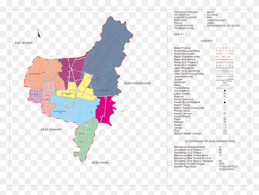 2694x1985 Descargar Png / Peta Desa Mojo Atlas, Plot, Map, Diagram Hd Png