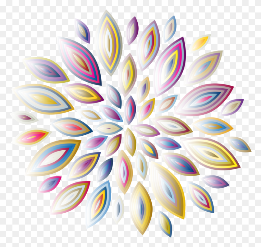 799x750 Petal Flower Blue Rose Circle, Graphics, Floral Design HD PNG Download