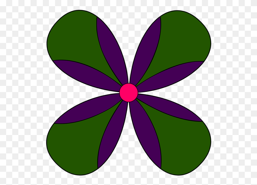 542x543 Petal Green Leaf Flowering Plant Line Graphic Design, Pattern, Ornament, Fractal HD PNG Download