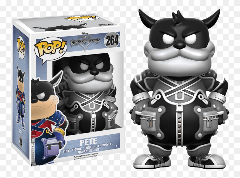 768x564 Pete Pop Vinyl Figure Disney Black And White Pete Funko Pop, Toy, Text, Clothing HD PNG Download