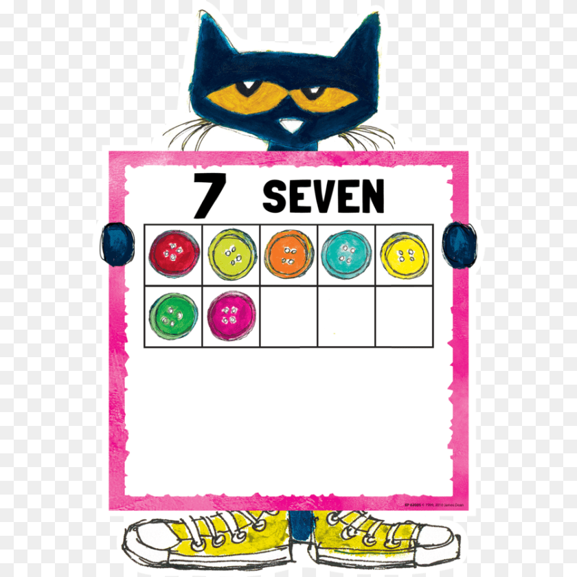 900x900 Pete The Cat Numbers Bulletin Board, Text, Animal, Mammal, Pet Transparent PNG