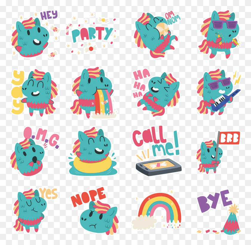 1364x1324 Pete The Party Coco App Sticker Set On Behance, Text, Label, Alphabet HD PNG Download