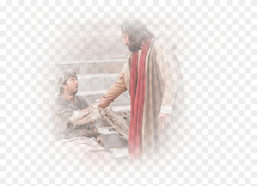 630x547 Peter And John Heal A Man Crippled Since Birth, Clothing, Apparel, Person HD PNG Download