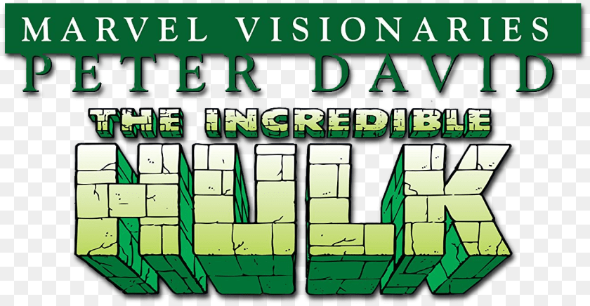 Peter David Logo Hulk Visionaries John Byrne Book, Green, Publication, Advertisement, Poster Sticker PNG