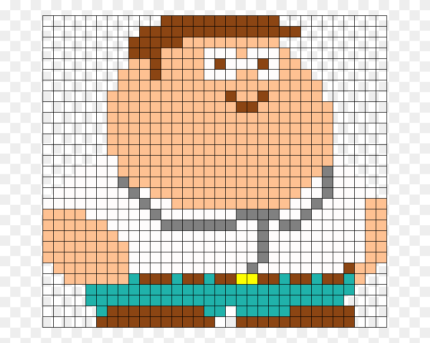 673x610 Peter Griffin Family Guy Perler Bead Pattern Bead 8 Bit Assassin39s Creed Logo, Plot, Text, Chess HD PNG Download