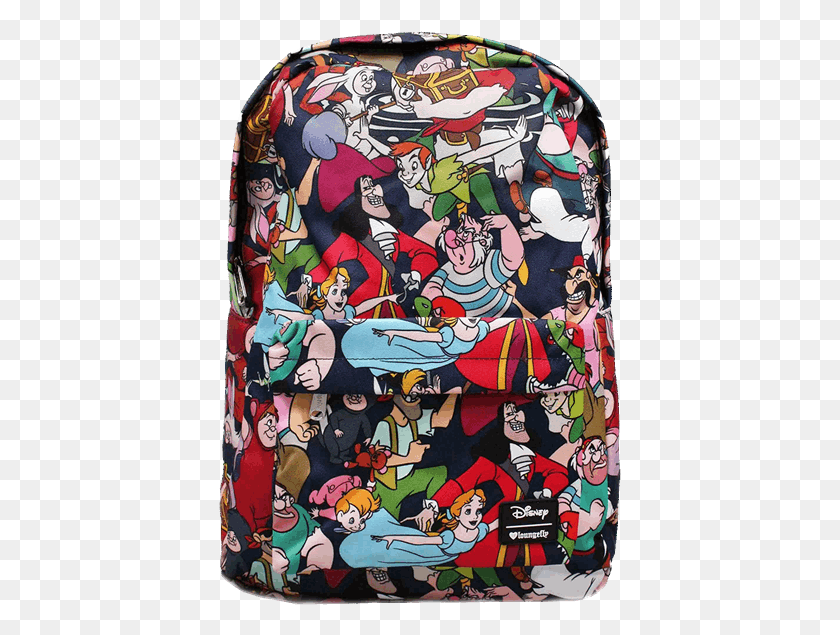 403x575 Peter Pan All Over Print Loungefly Backpack Loungefly Peter Pan Backpack, Clothing, Apparel HD PNG Download