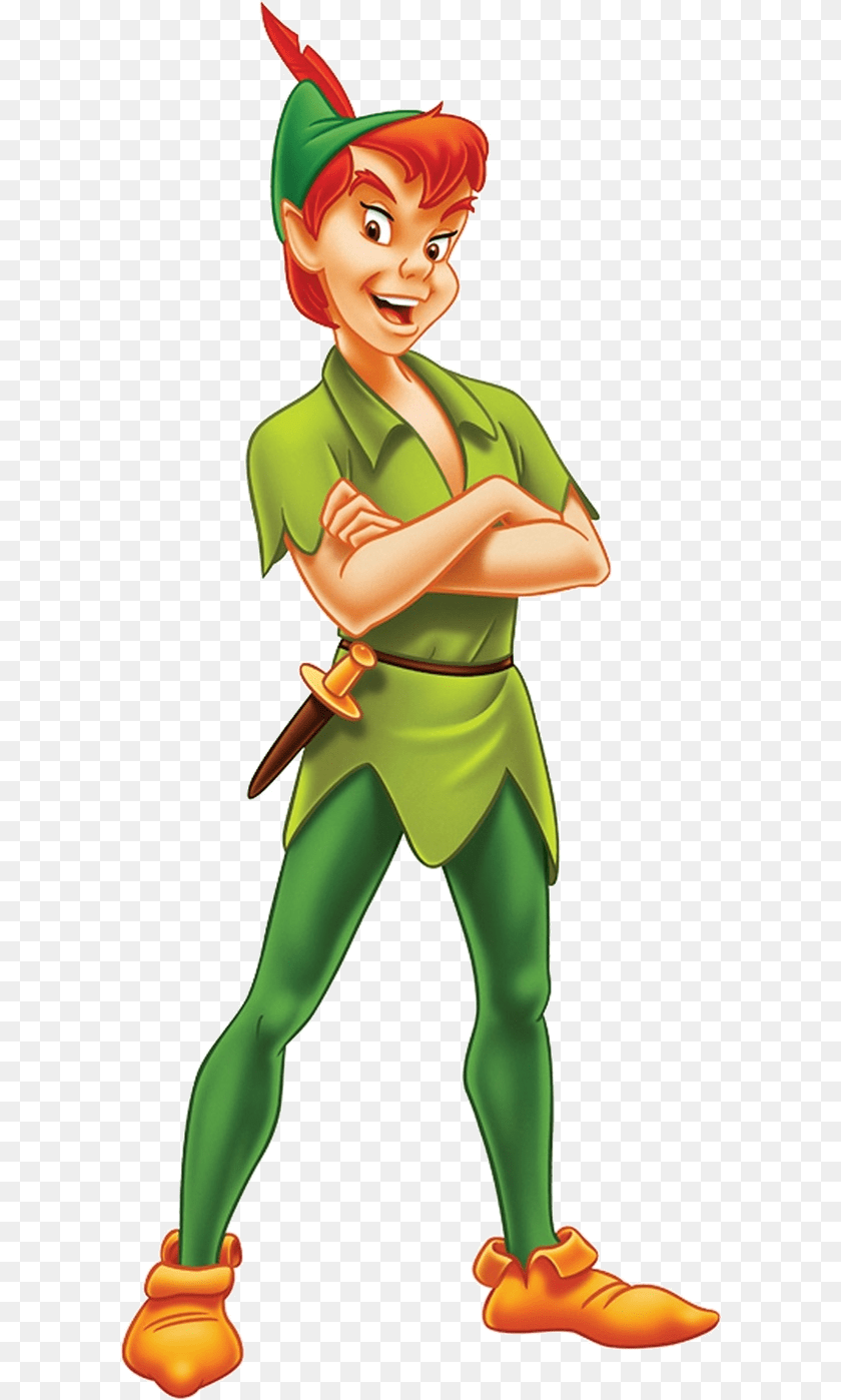 602x1398 Peter Pan Disney Characters Peter Pan, Elf, Person, Clothing, Costume PNG