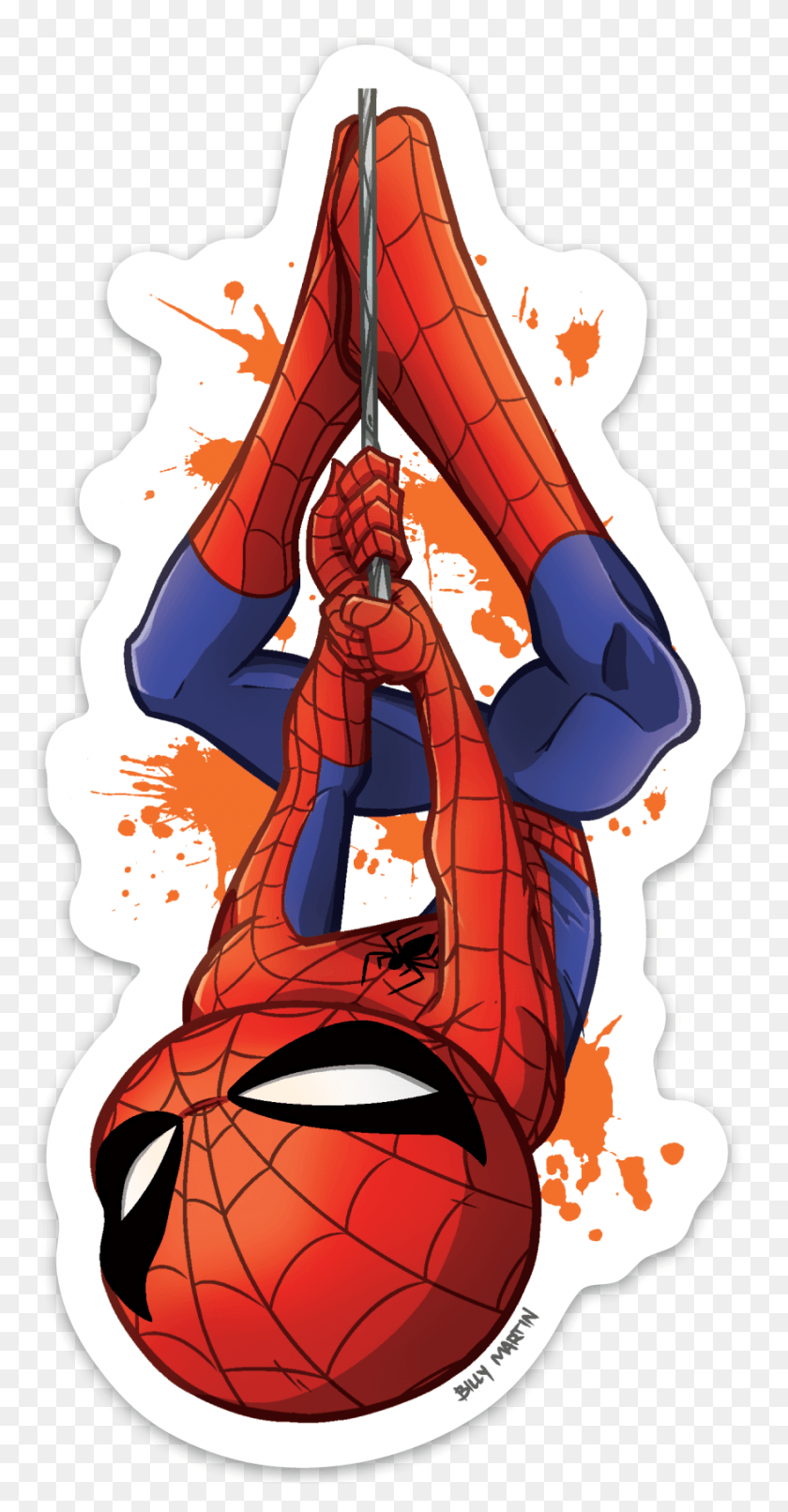 879x1750 Peter Parker Spider Verse Stickers, Hand, Lobster, Sea Life HD PNG Download