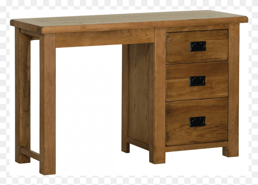 1155x807 Petersfield Oak Single Pedestal Dressing Table Lowboy, Furniture, Desk, Drawer HD PNG Download