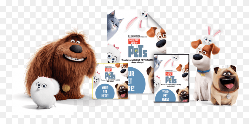 988x456 Pets Movie Stuffed Toy, Poster, Advertisement, Bird HD PNG Download