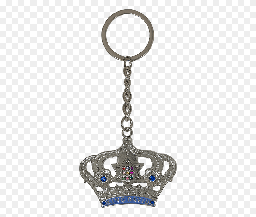 323x651 Pewter Colored Keychain In The Shape Of A Crown Keychain, Pendant, Necklace, Jewelry HD PNG Download