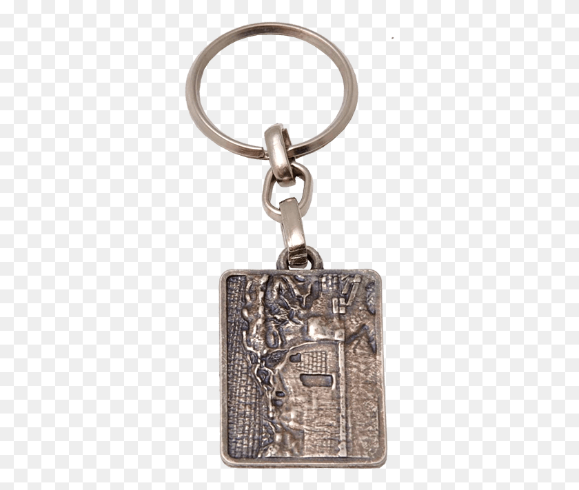 305x651 Pewter Keychain Depicting The Inspiring Event Of The Keychain, Pendant, Chain, Cross HD PNG Download