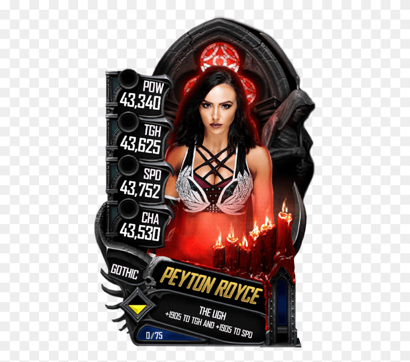 457x683 Peytonroyce S5 22 Gothic1 Wwe Supercard Rey Mysterio, Person, Human, Advertisement HD PNG Download