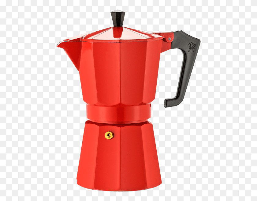 473x595 Pezzetti Espresso Coffee Maker Red 9 Cup Coffee Percolator, Coffee Cup, Robot, Appliance HD PNG Download