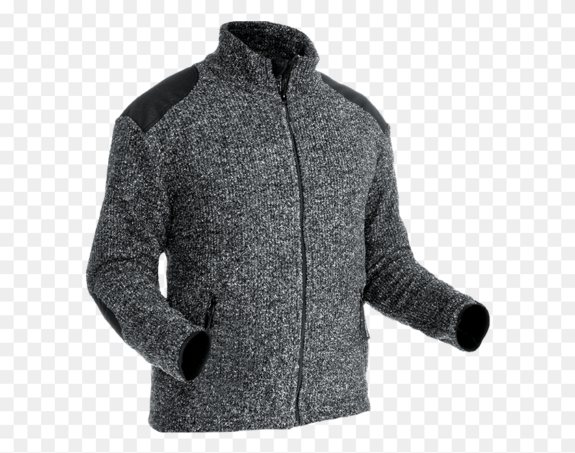 593x601 Pfanner Grizzly Full Zip Knit Fleece Jacket, Clothing, Apparel, Person HD PNG Download