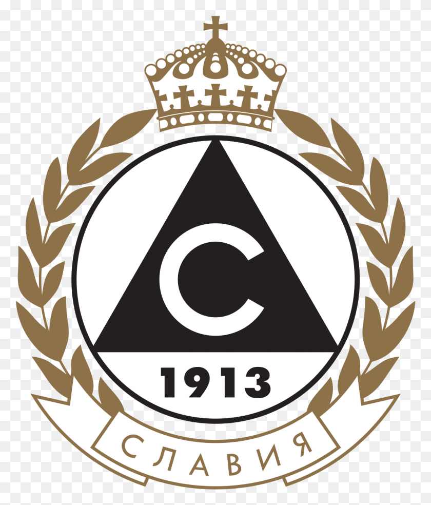 1191x1411 Пфк Славия София, Логотип, Символ, Товарный Знак Hd Png Скачать