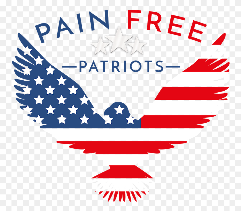 766x678 Логотип Pfp Light Background Pain Free Patriots Logo, Symbol, Trademark, Flag Png Скачать