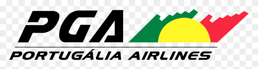 4843x1041 Pga Portugalia Airlines Logo Logotype Emblem Pga Portuglia Airlines Logo, Triangle HD PNG Download