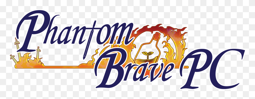 3019x1030 Логотип Phantom Brave Pc, Этикетка, Текст Hd Png Скачать