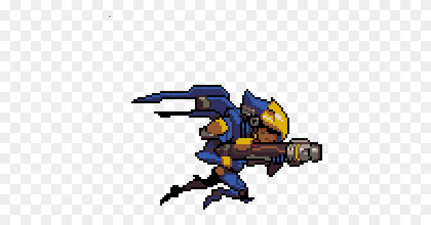 416x380 Pharah From Overwatch Overwatch Pharah Pixel Spray, Weapon, Weaponry, Light HD PNG Download