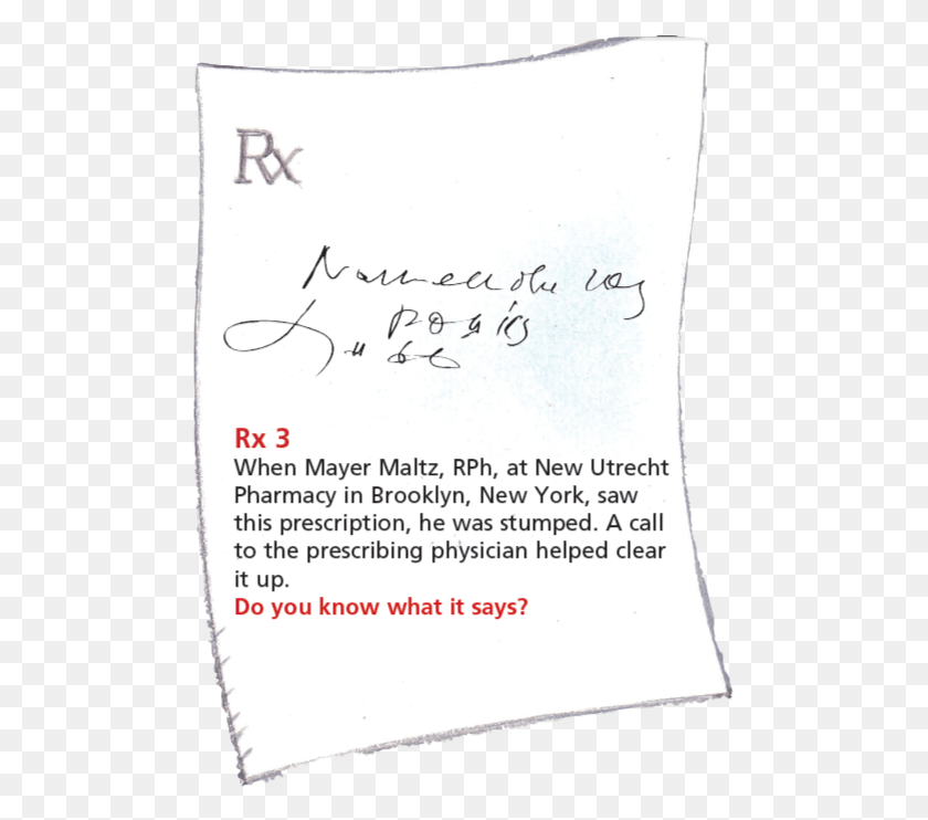 489x682 Pharmacist Reading Prescription, Text, Handwriting, Pillow HD PNG Download