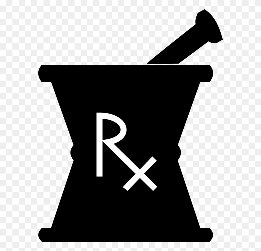 594x750 Pharmacy Clipart Pharmacist Tool Mortar And Pestle Rx, Hook, Anchor, Symbol HD PNG Download