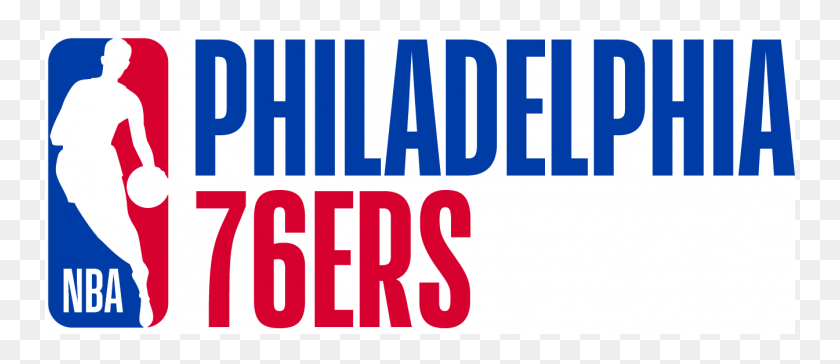 751x304 Philadelphia 76ers Logos Iron On Stickers And Peel Off Graphic Design, Word, Person, Human HD PNG Download