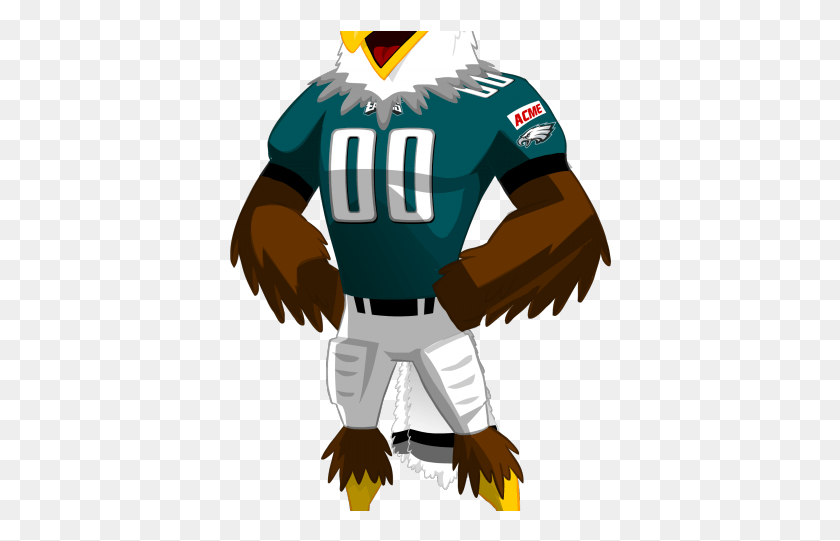 382x481 Philadelphia Eagles Clipart Philadelphia Eagles Mascot, Clothing, Apparel, Helmet HD PNG Download