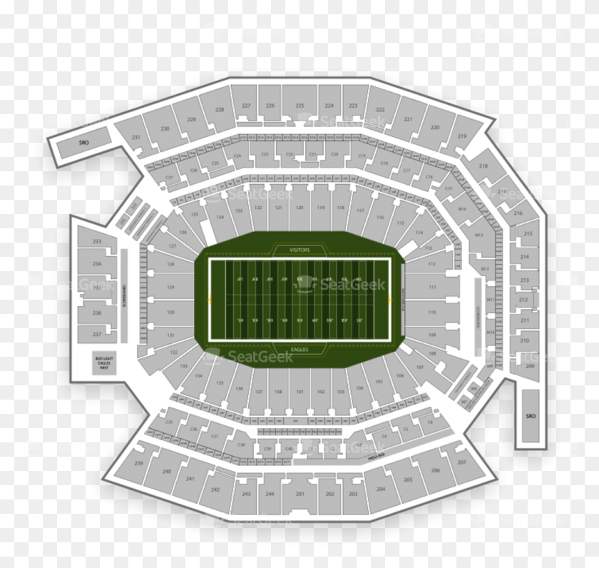 1025x968 Philadelphia Eagles Seating Chart New Era Field Seating Chart, Building, Stadium, Arena HD PNG Download
