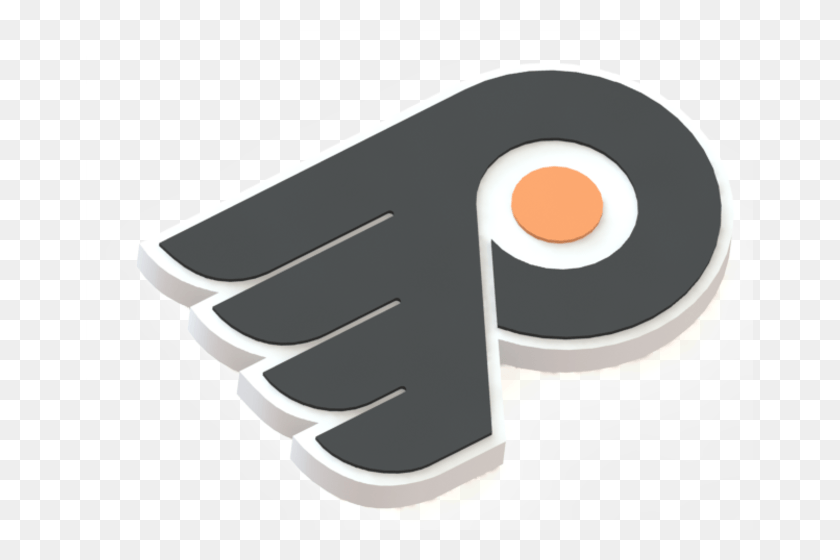 667x500 Philadelphia Flyers Logo 3d Print Philadelphia Flyers Logo 3d, Egg, Food, Tape HD PNG Download