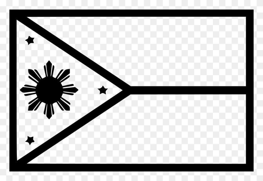 980x652 Philippine Flag Black And White Flag Czech Black And White, Bird, Animal, Outdoors HD PNG Download