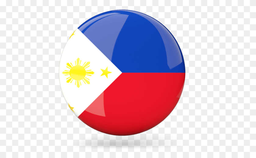 458x460 Philippine Flag Picture Philippines Round Flag, Sphere, Balloon, Ball HD PNG Download