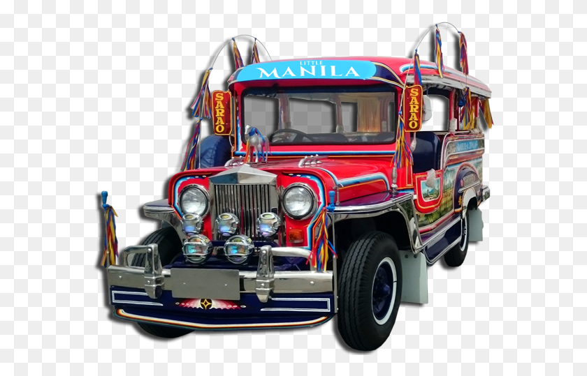 577x479 Philippine Jeep Jeepney Transparent, Fire Truck, Truck, Vehicle HD PNG Download