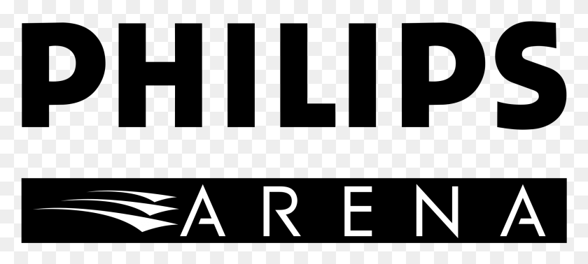 2191x895 Descargar Png / Logotipo De Philips Arena, Logotipo De Philips, Negro, Número, Símbolo, Texto Hd Png