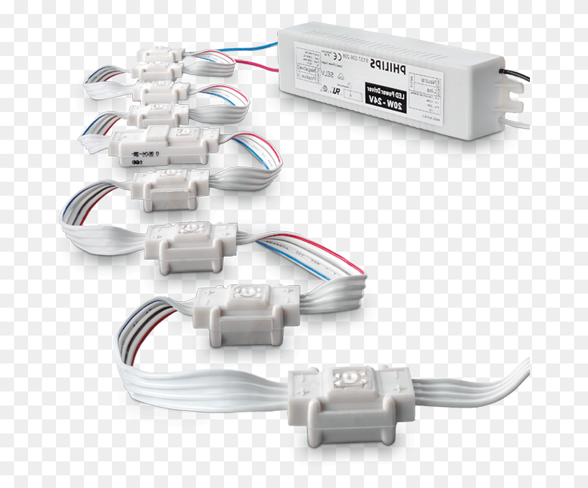 674x638 Philips Greenpower Led Conector Eléctrico, Adaptador, Cable, Electrónica Hd Png Download