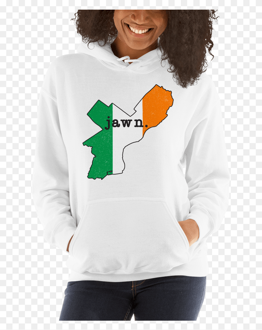 638x1001 Philly Irish Flag Hoodie, Clothing, Apparel, Sleeve HD PNG Download