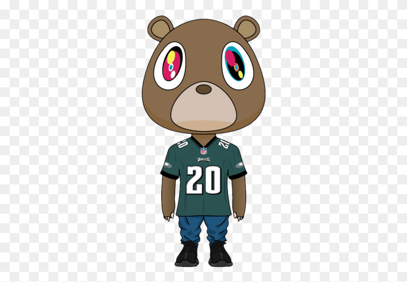258x521 Philly Kanye West Decal Bear, Clothing, Apparel, Shirt HD PNG Download