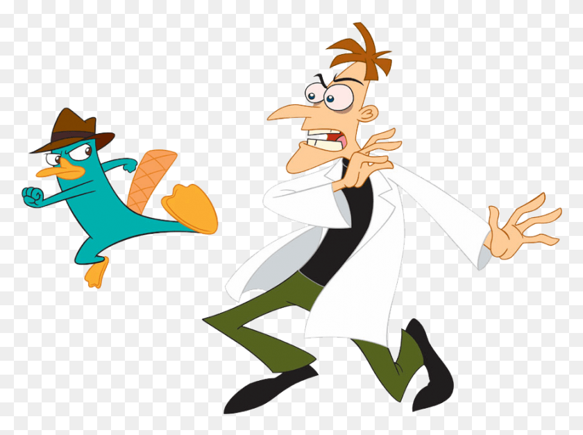 875x637 Phineas Amp Ferb Group Clipart Phineas Y Ferb Dr Doofenshmirtz, Person, Human HD PNG Download