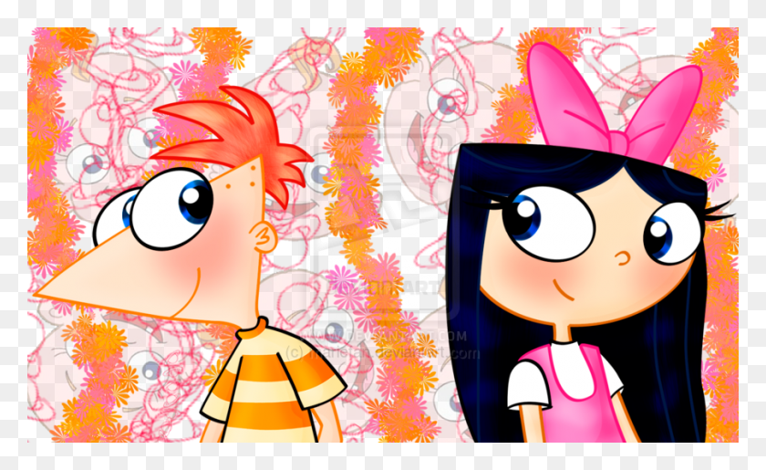 900x526 Phineas And Isabella Images Phinbella Cute Cartoon, Graphics HD PNG Download