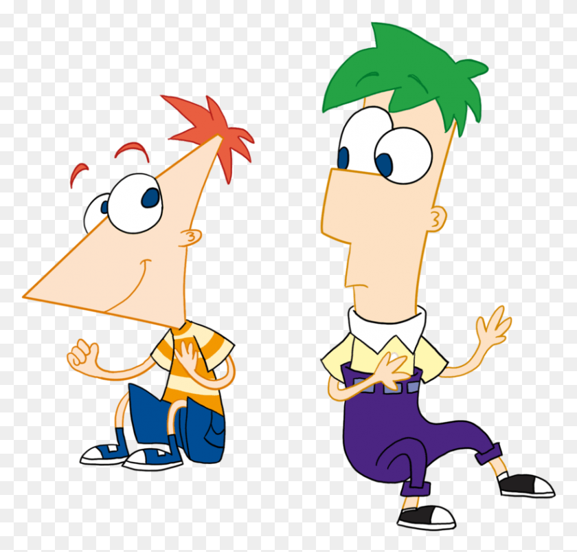 818x780 Phineas Ferb Characters Cartoon, Person, Human, People HD PNG Download