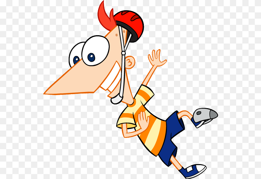Phineas Snowboard Phineas E Ferb, Cartoon, People, Person, Art Sticker PNG