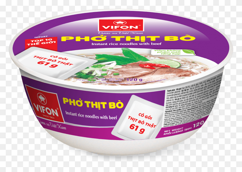 1763x1216 Pho Vifon In Bowl Is Produced Through A Modern Technological Ph Tht B Vifon, Label, Text, Yogurt HD PNG Download