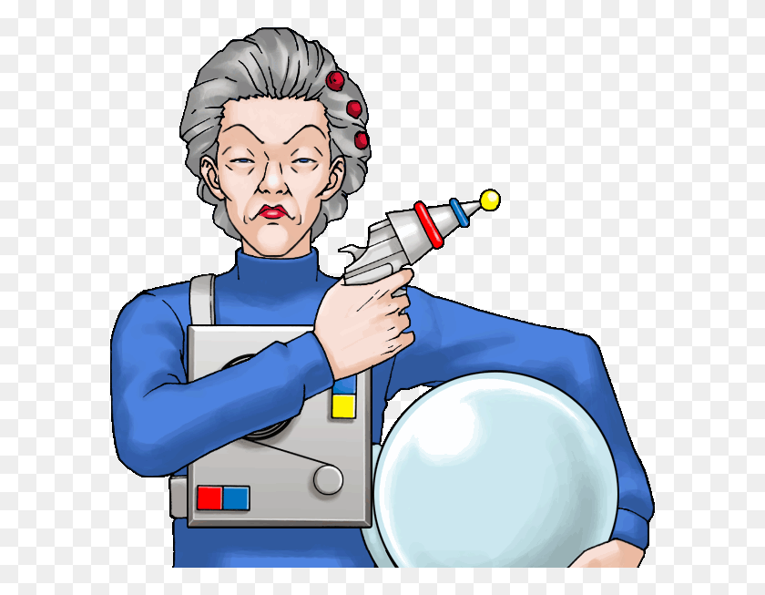 598x593 Phoenix Clipart Ray Gun Ms Oldbag, Person, Human, Worker HD PNG Download