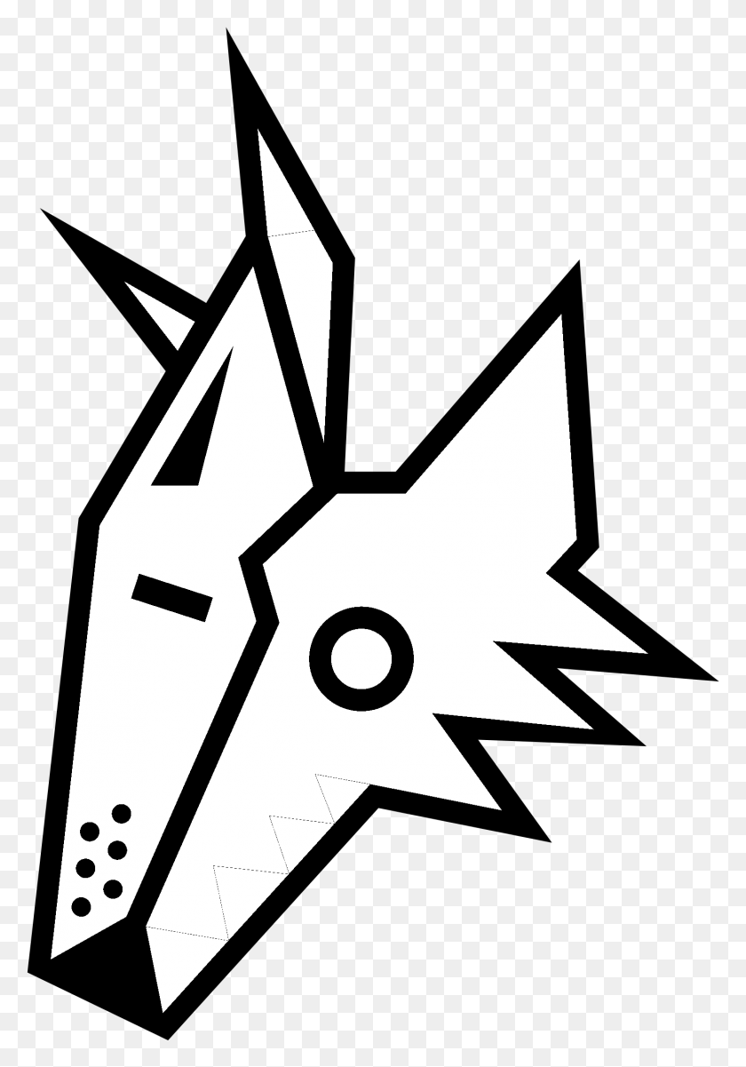 1467x2147 Phoenix Coyotes Logo Black And White Phoenix Coyotes Logo, Star Symbol, Symbol, Stencil HD PNG Download